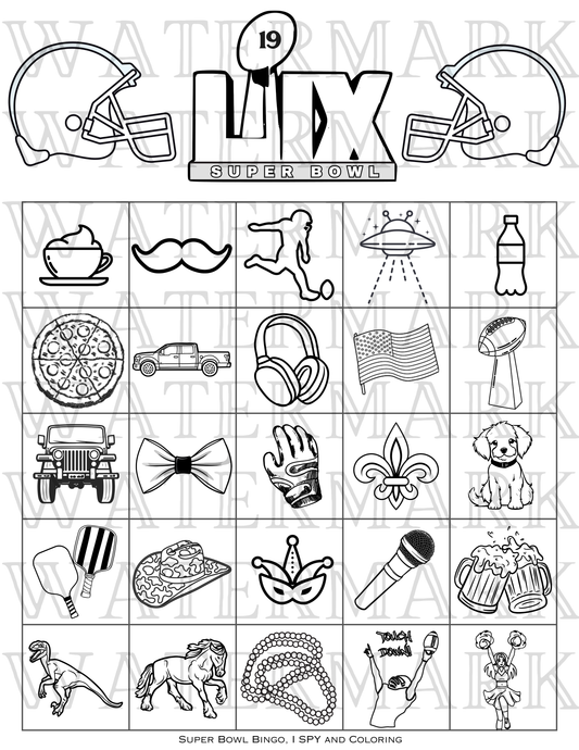 Printable Super Bowl 59 Game for Kids - 2025 Edition